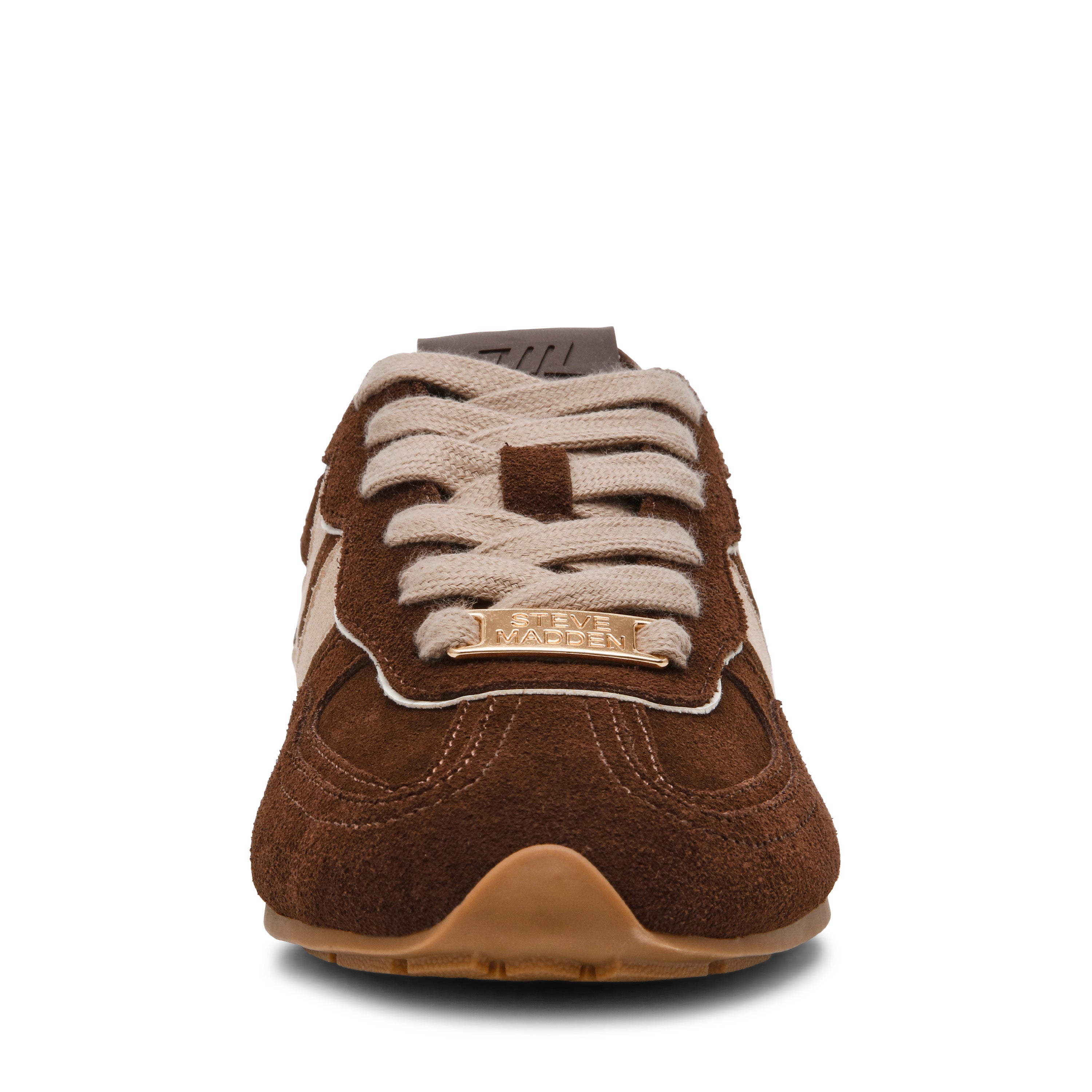 Steve Madden Abbi-SM baskets chocolat daim à lacets