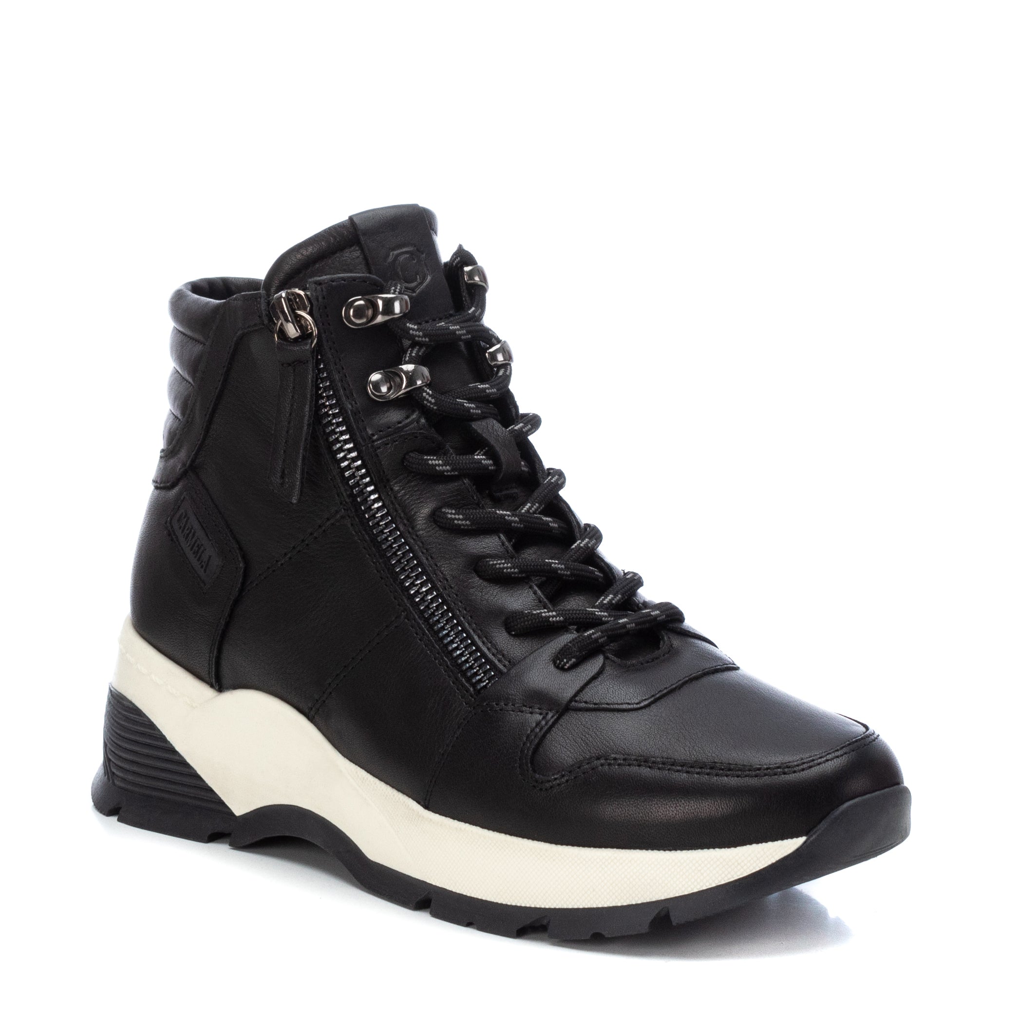 Carmela 16022101 bottine sport femme noire cuir
