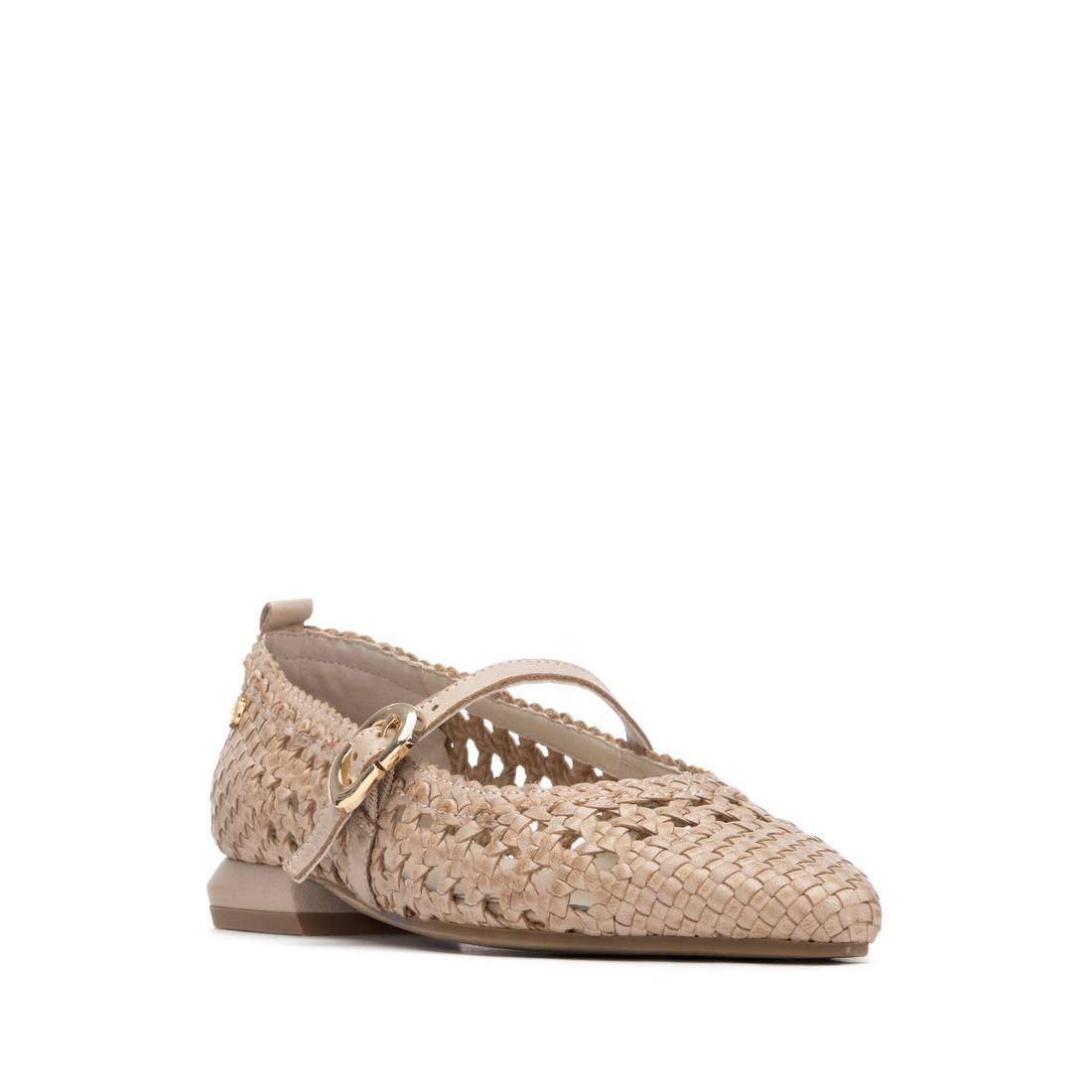 Carmela 16313102 ballerines cuir beige boucle