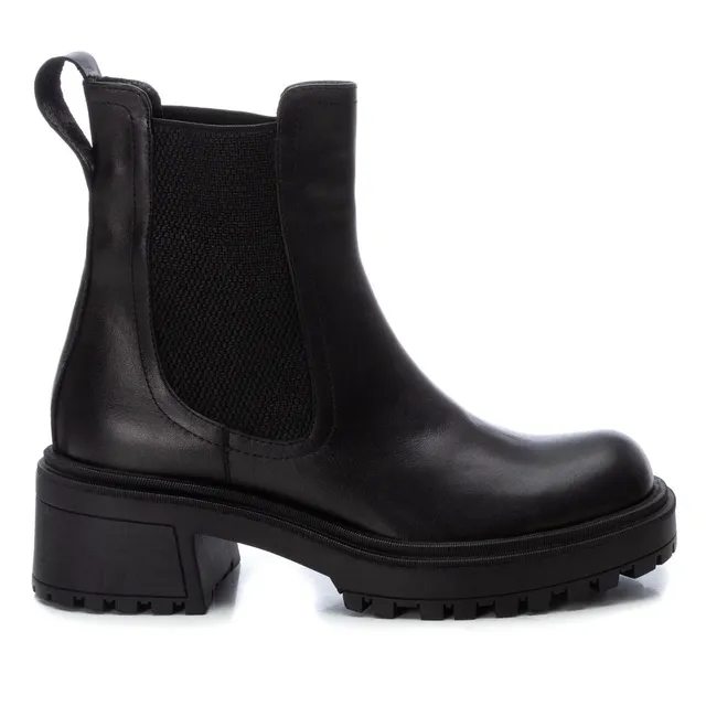 Carmela 16038201 bottine chelsea noire cuir véritable