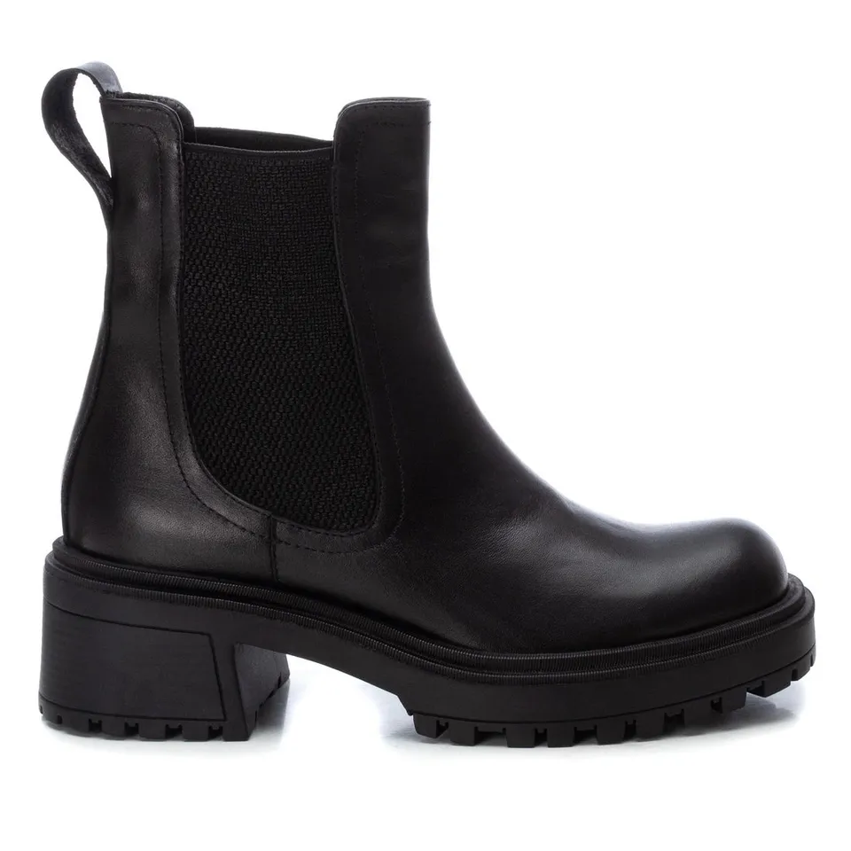 Carmela 16038201 bottine chelsea noire cuir véritable