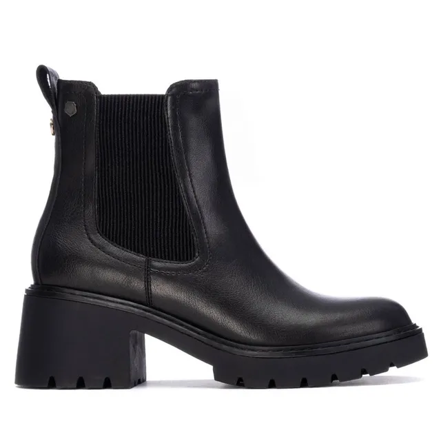 Carmela 16256302 bottine femme noire effet croco