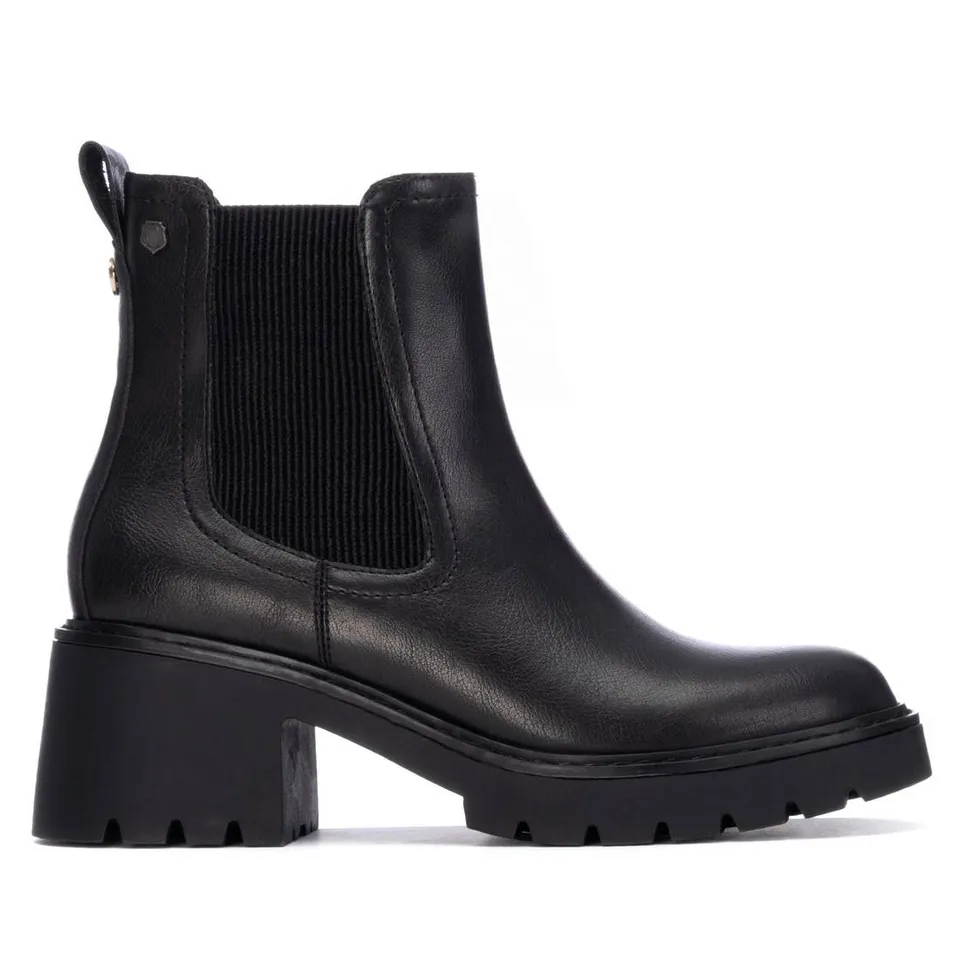 Carmela 16256302 bottine femme noire effet croco