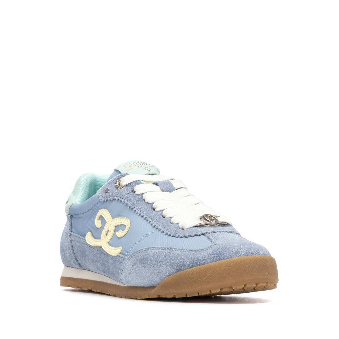 Carmela 16311905 baskets cuir jeans lacets