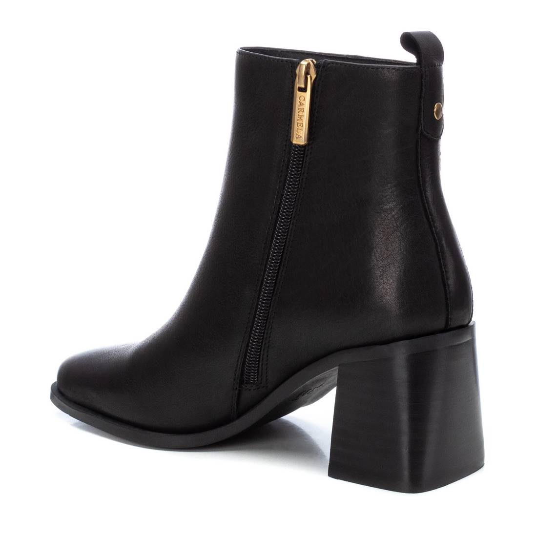 Carmela 16122801 bottines cuir noir talon 7 cm