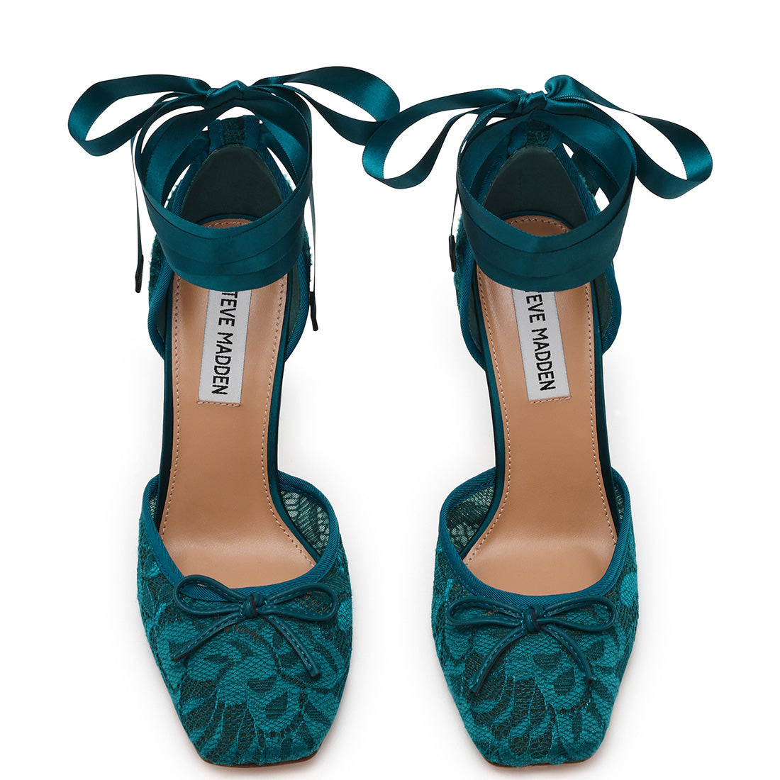 Steve Madden Larina escarpin dentelle sarcelle 10 cm