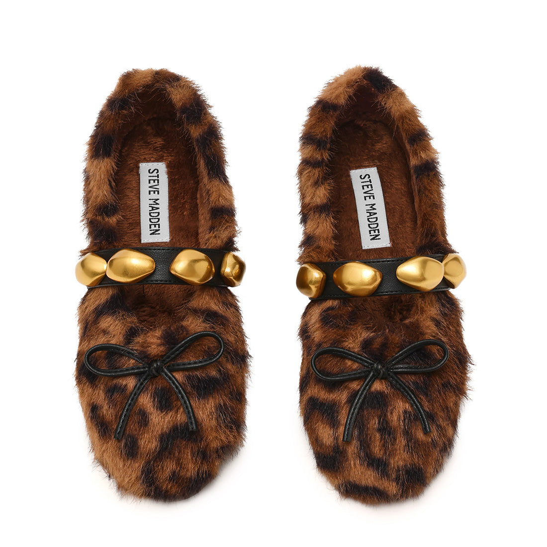 Steve Madden Toasted ballerines léopard noir marron plat 1,5 cm