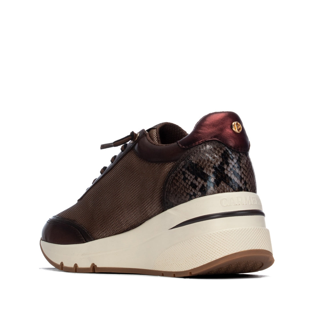 Carmela 16422803 sneaker femme marron compensée