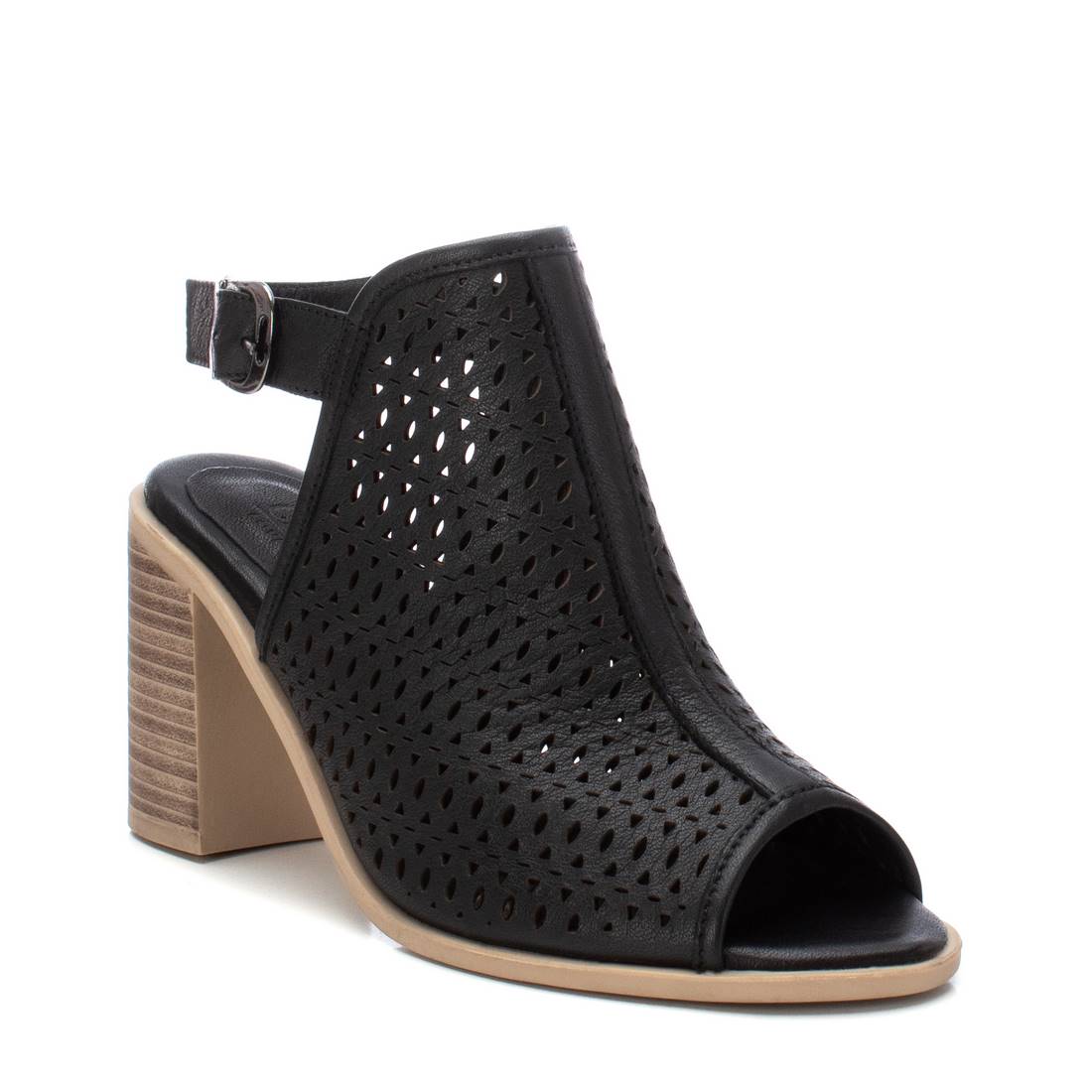 Carmela 16135104 sandale cuir noir talon 8 cm