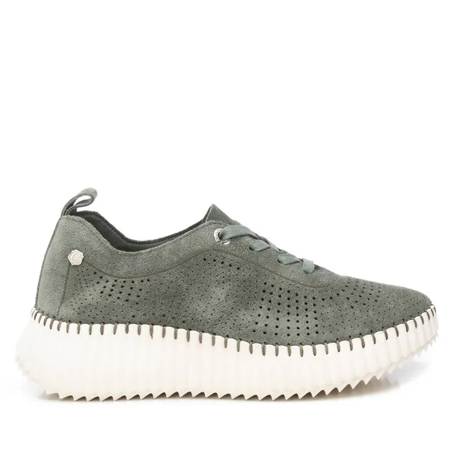Carmela 16232504 mocassin cuir kaki ajouré 35-41