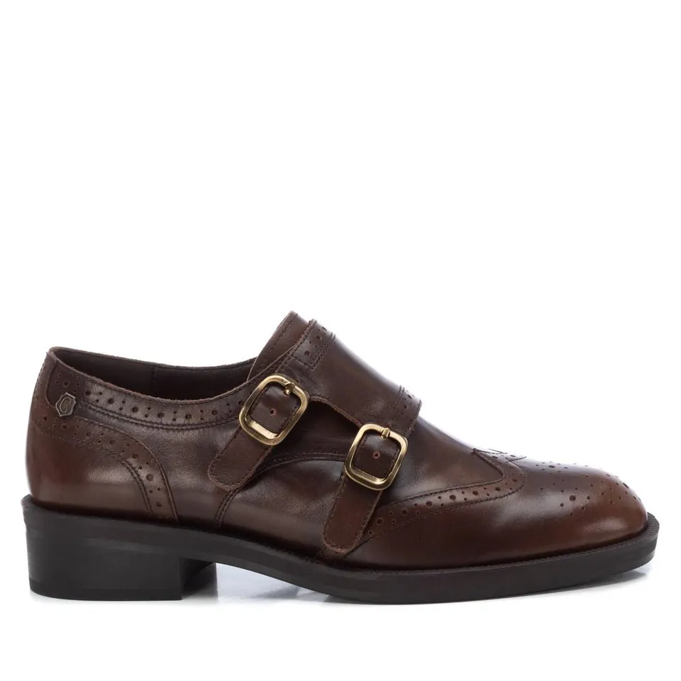 Carmela 16196301 mocassins marron cuir boucles