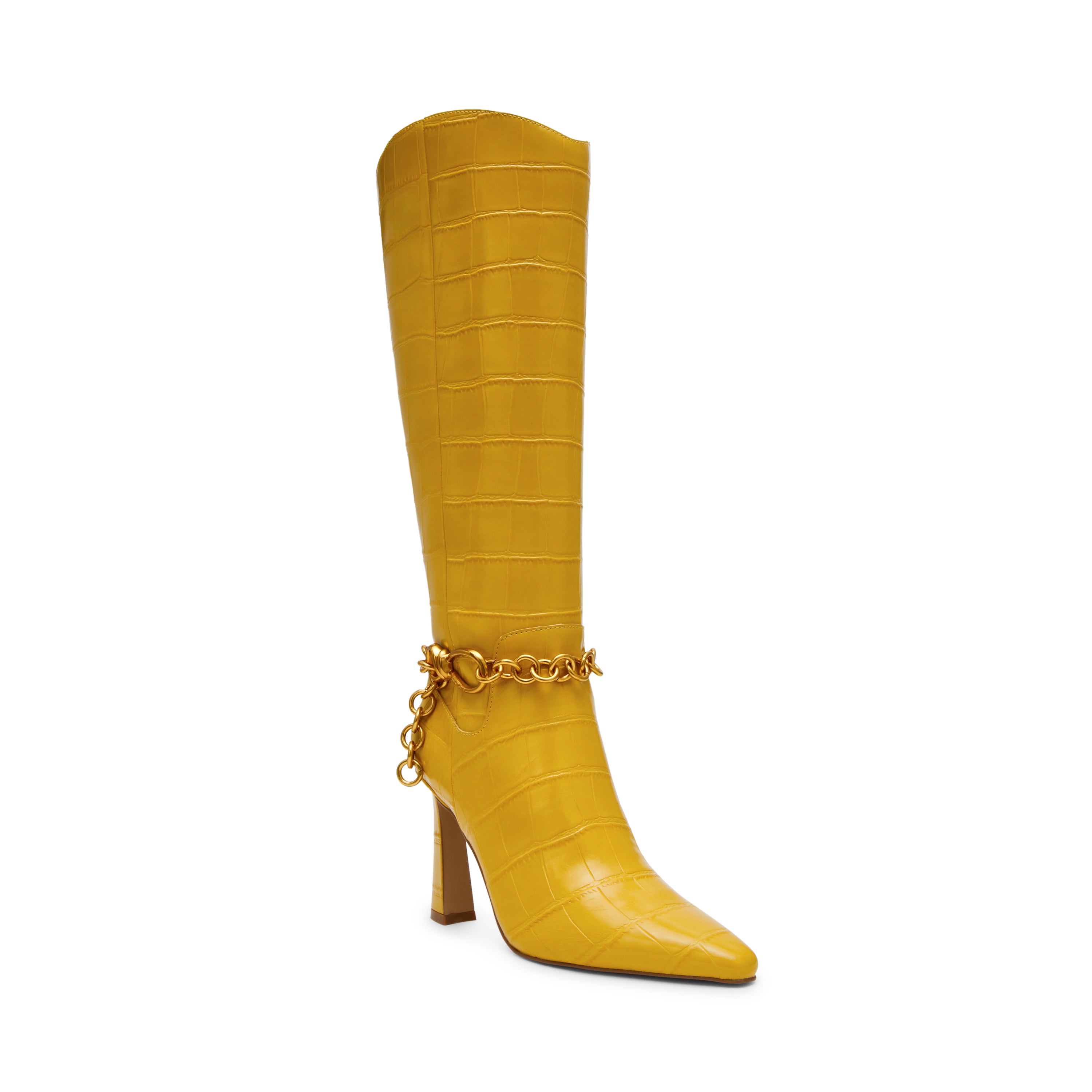 Steve Madden Skorcher Boot bottes jaune croco 8,5cm