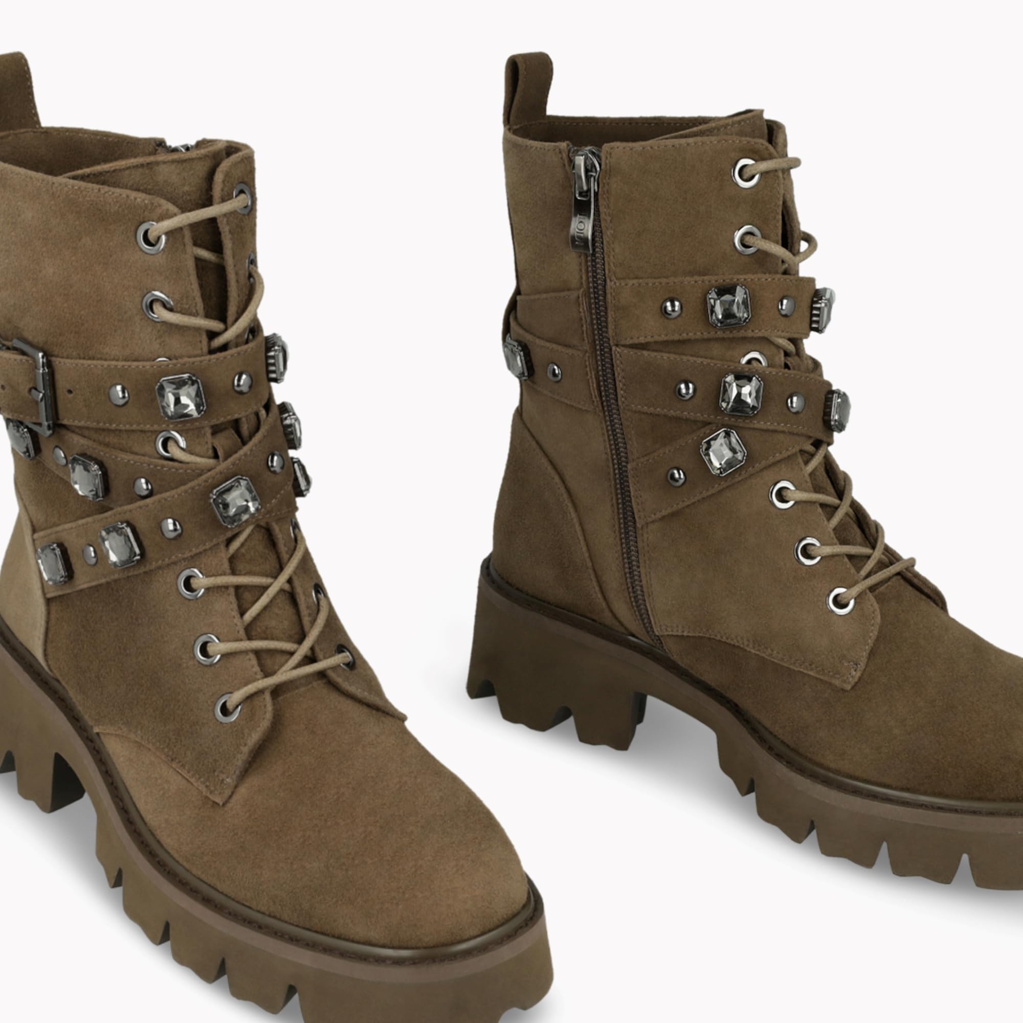 Lodi A-VIS5680 bottines marron cuir véritable