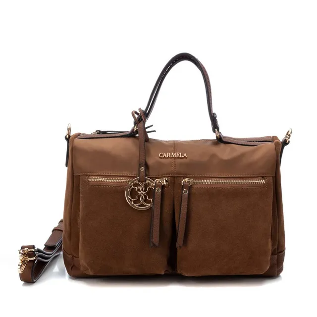 Carmela 18606404 sac bandoulière marron textile