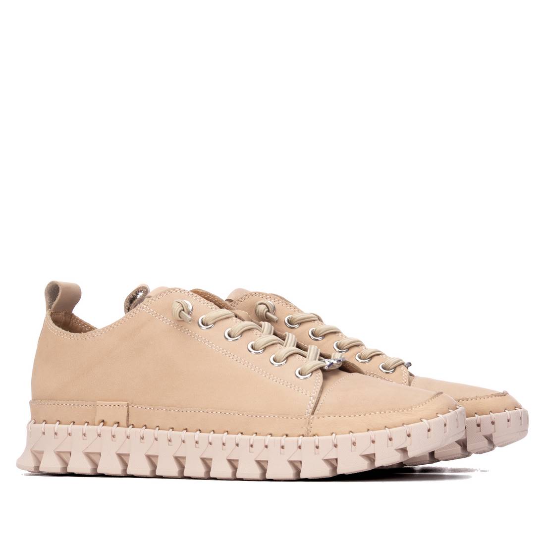 Carmela 16310506 sneakers cuir nude lacets