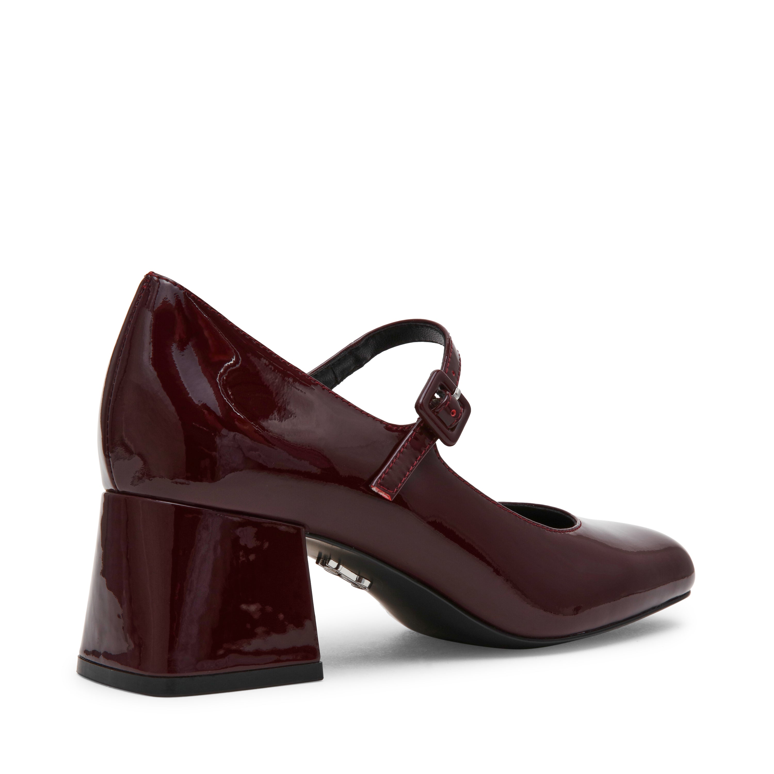 Steve Madden Darcey escarpin verni bordeaux talon 6 cm
