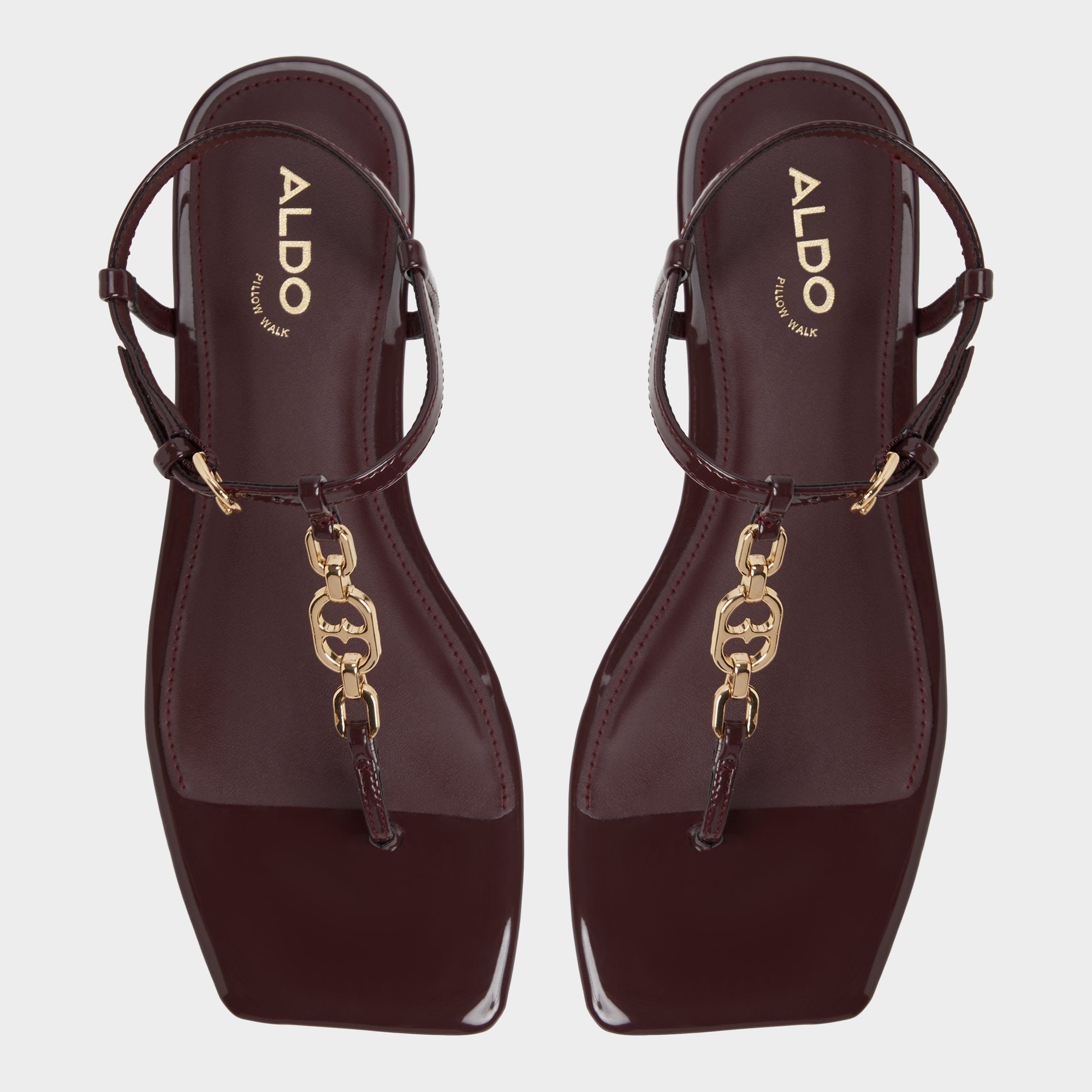 ALDO Lorenza bottes bordeaux talon plat femme