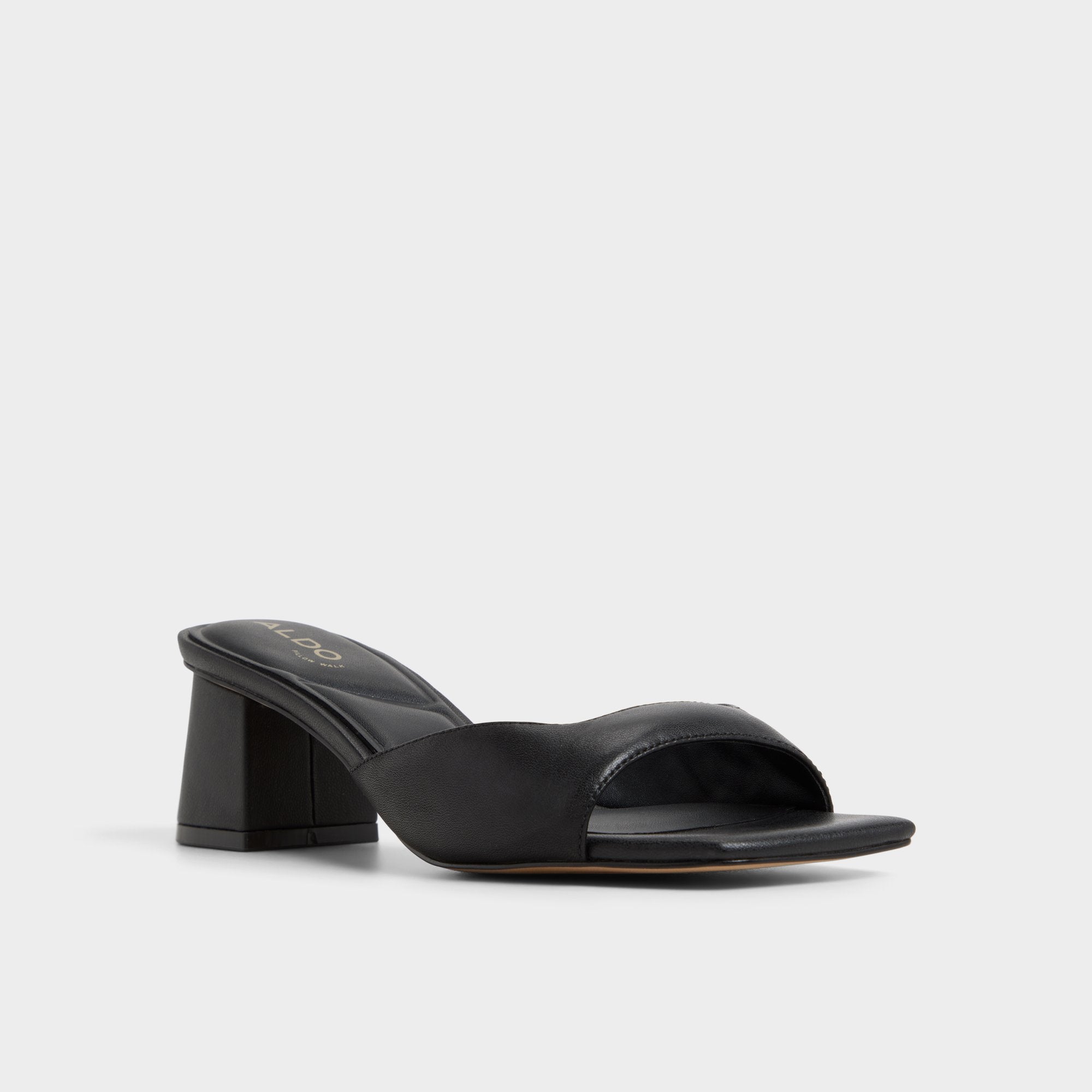ALDO Aneky sandales cuir noir talon bloc