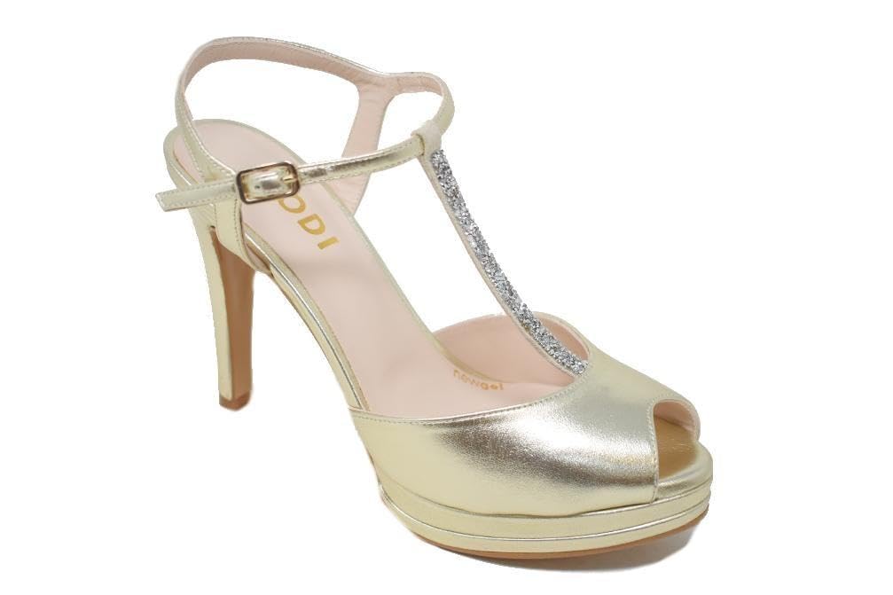 Lodi Pauler sandales mariée cuir blanc talon 11 cm