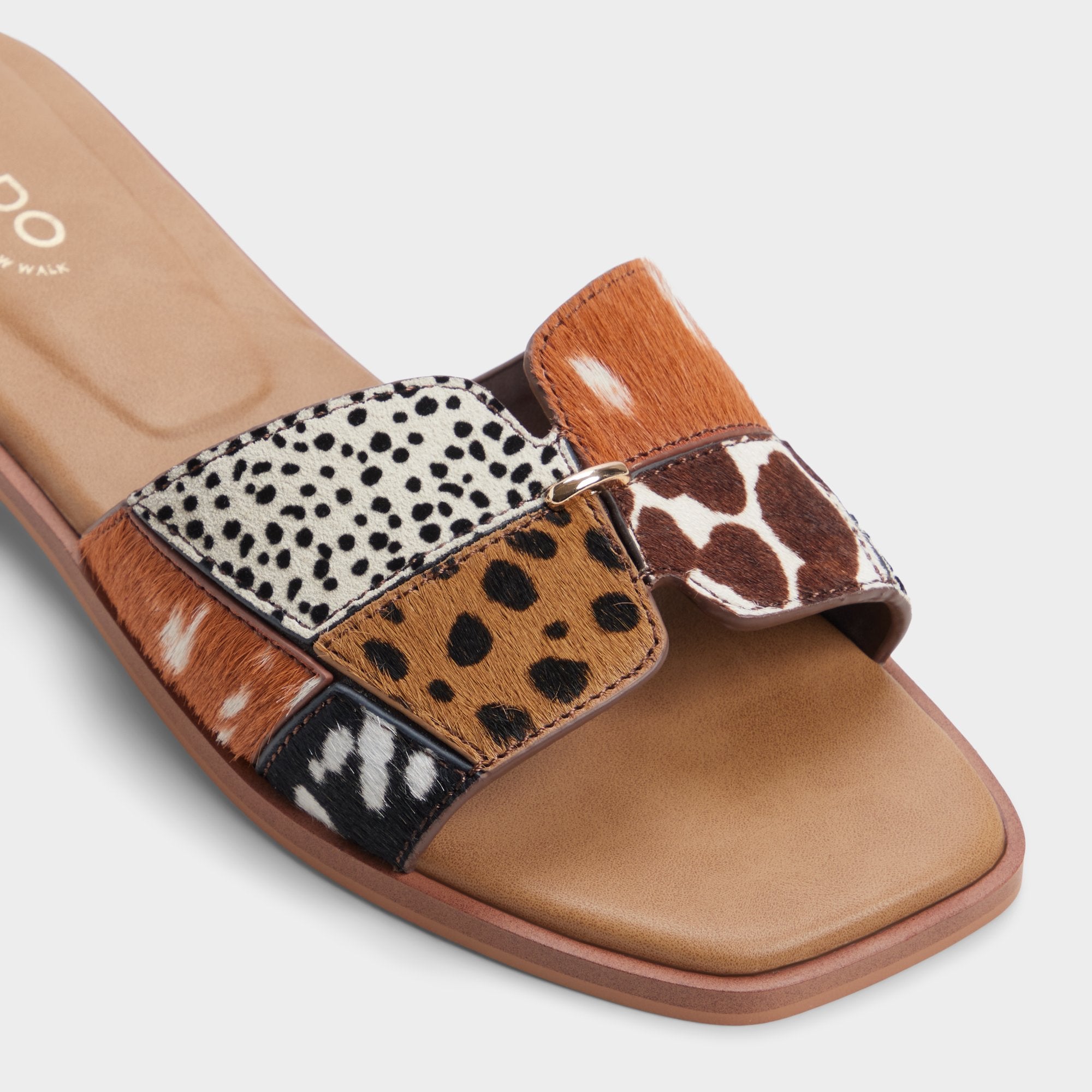 ALDO Itsandalmix sandales plates imprimé animal