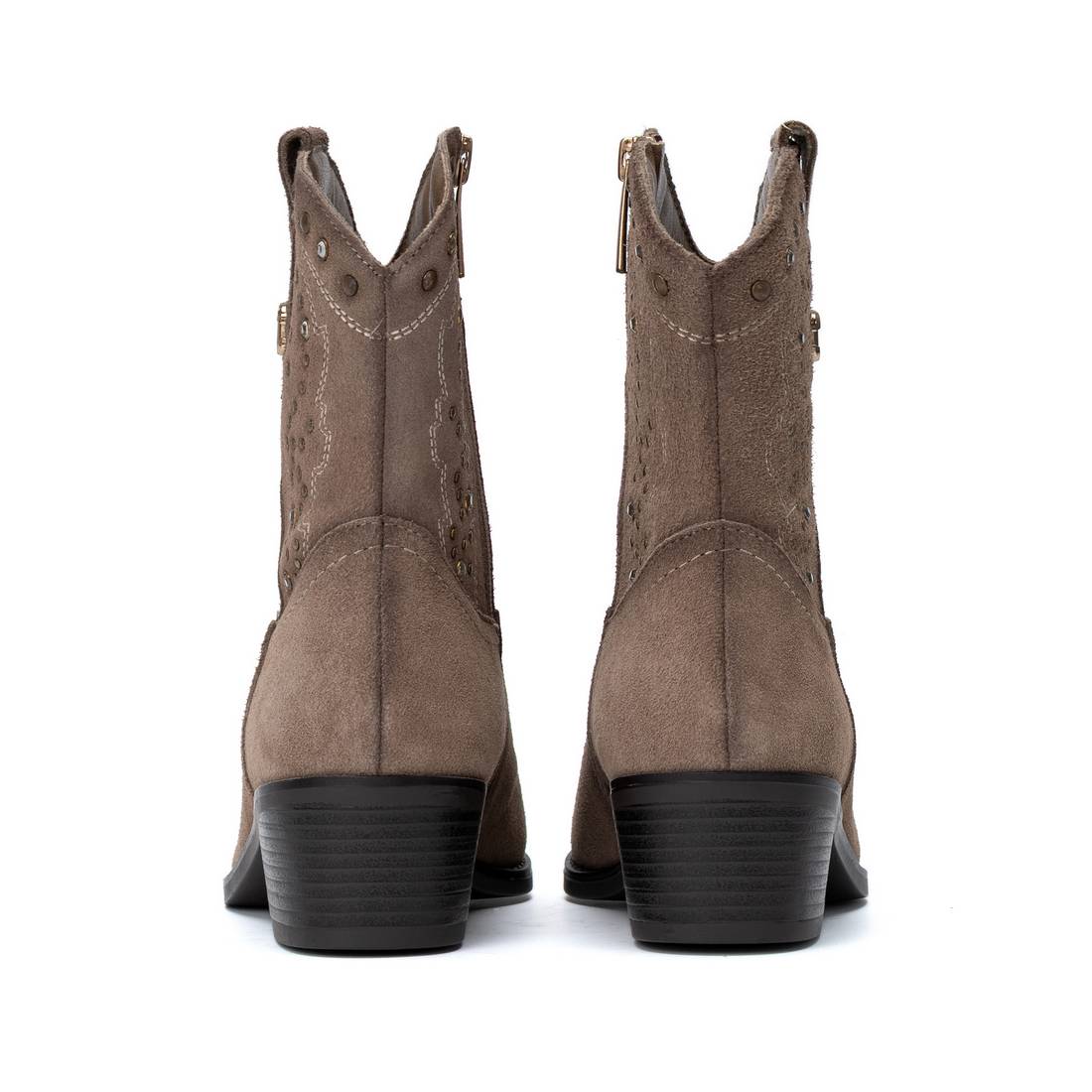 Carmela 16424803 bottine cuir taupe talon bas 35-41