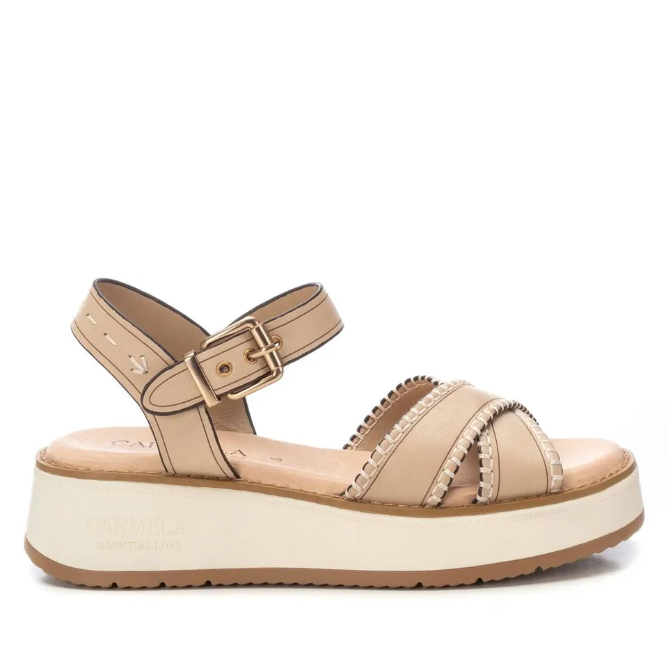 Carmela 16224502 sandale cuir marron talon 5 cm