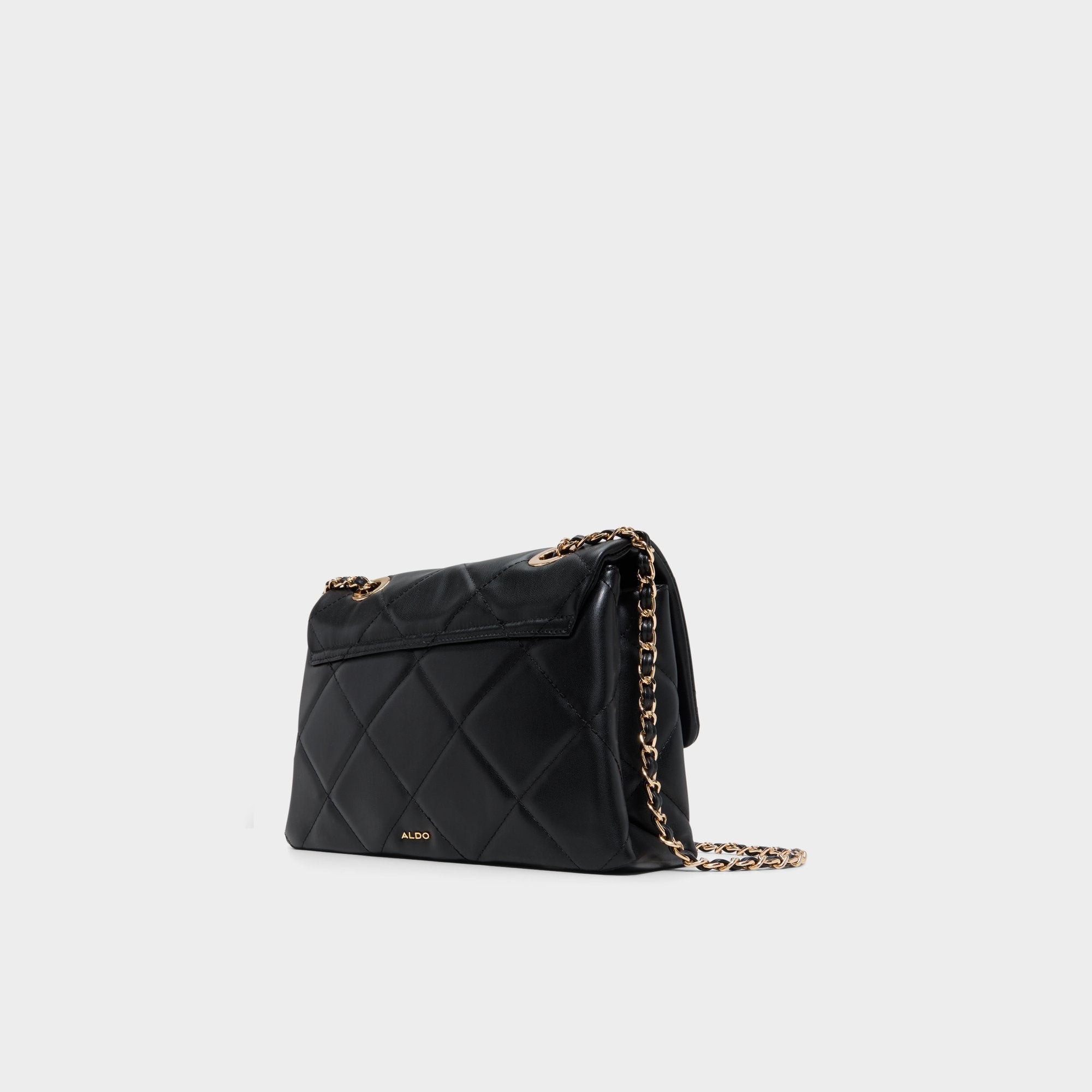 ALDO Goldenshinerr sac bandoulière matelassé noir