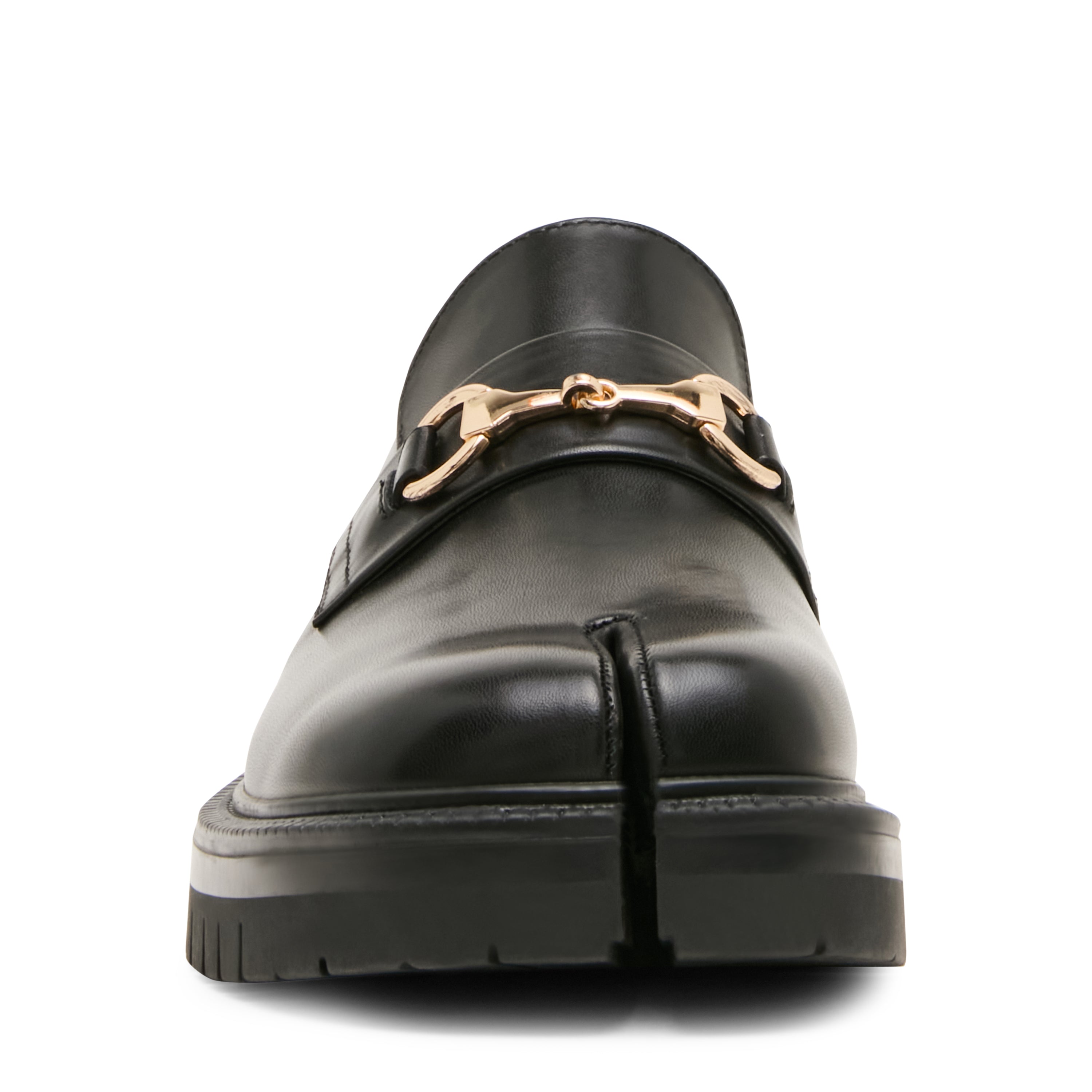 Steve Madden Fushiro mocassins cuir noir bout golf
