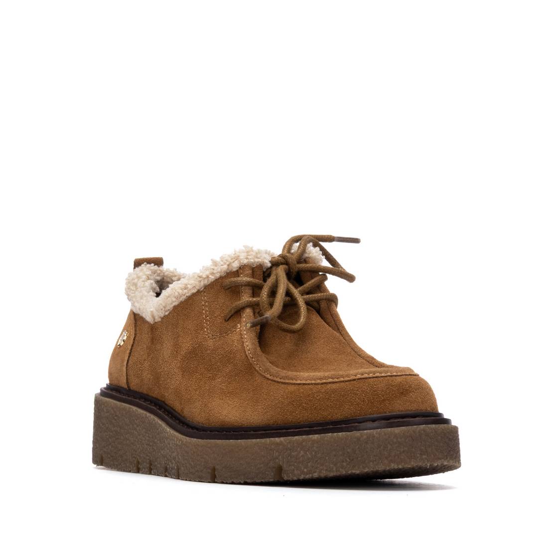 Carmela 162669 16266902 chaussure camel lacets
