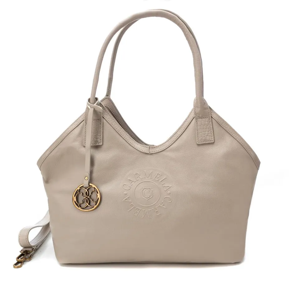Carmela 18606902 sac épaule cuir marron 43 cm
