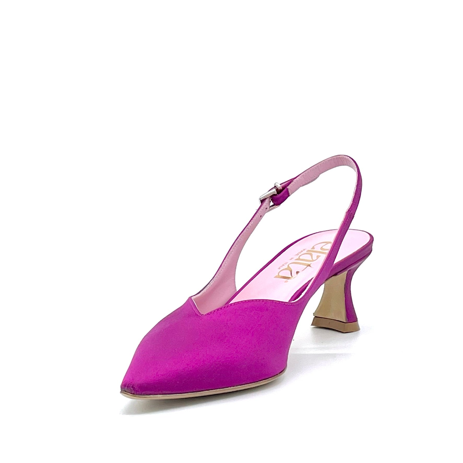 Elata 14150 slingback satin cyclamen talon 5,5 cm