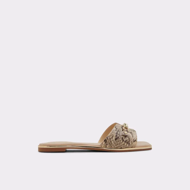 ALDO Jeannie sandales slides beige confort