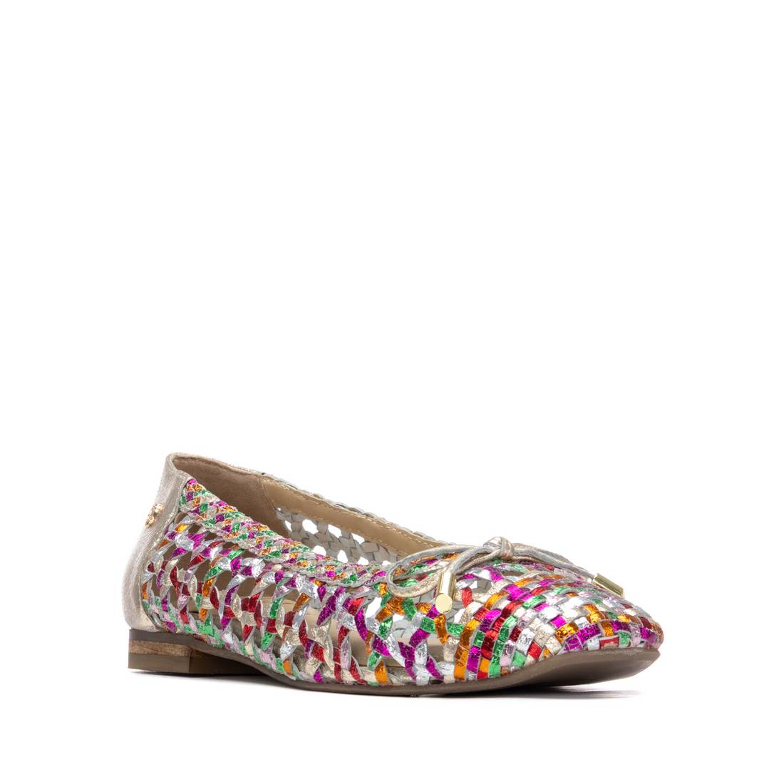 Carmela 16304605 ballerines cuir multicolore tressé