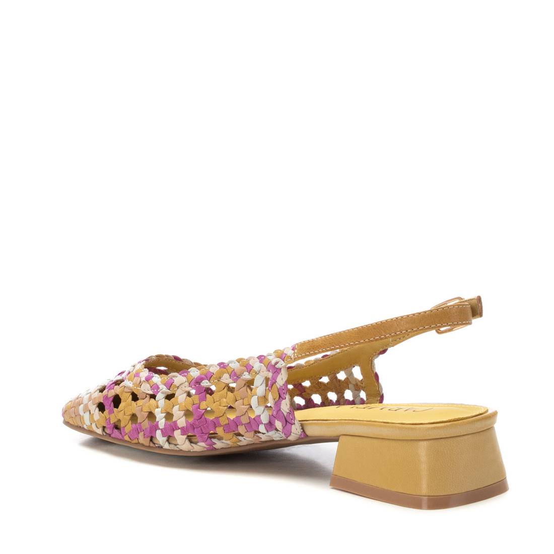 Carmela 16218505 ballerine jaune cuir tressé