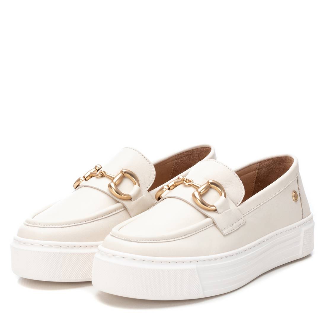 Carmela 16131901 sneaker mocassin blanc cuir