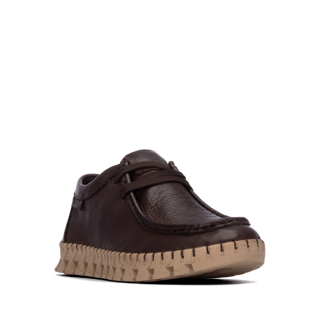 Carmela 16439302 basket cuir marron lacets