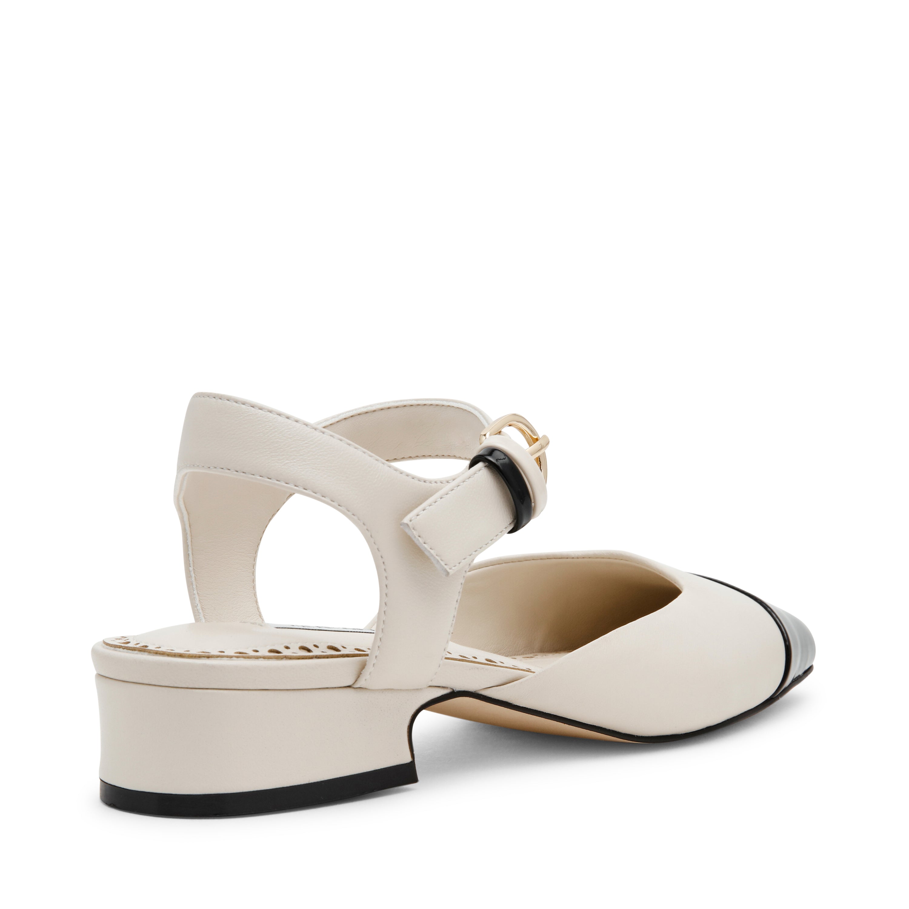 Steve Madden Novie ballerines cuir beige boucle 3 cm