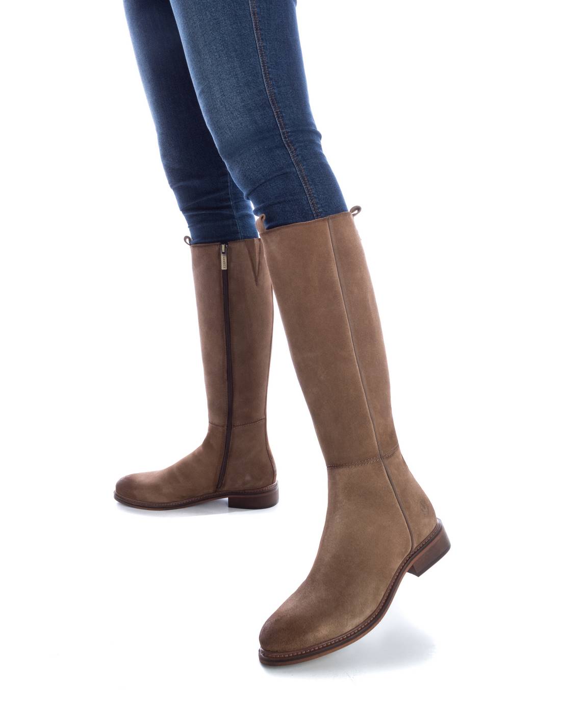 Carmela 16097802 bottes cuir marron plates 38 cm