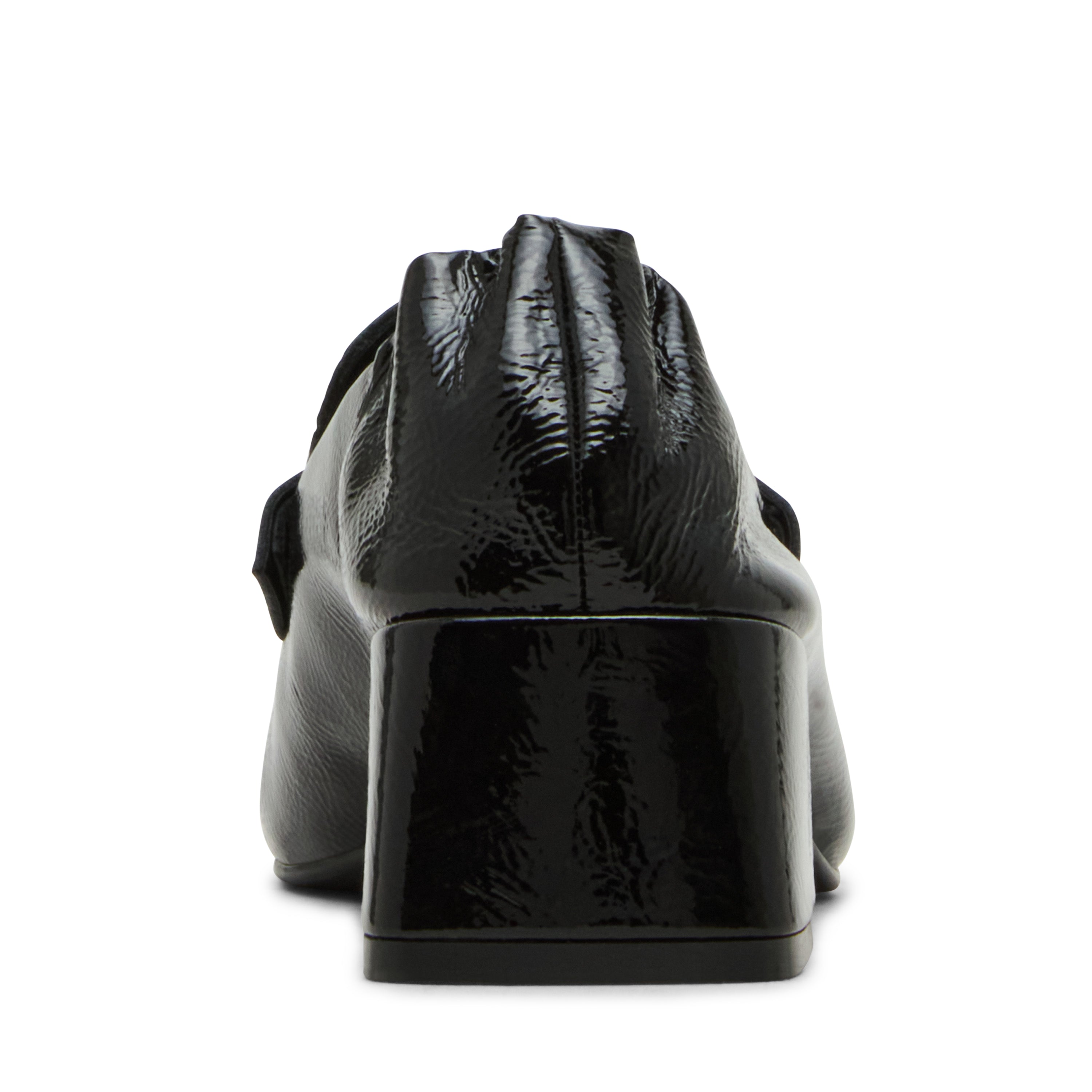 Steve Madden Estee escarpins noir verni froissé cuir
