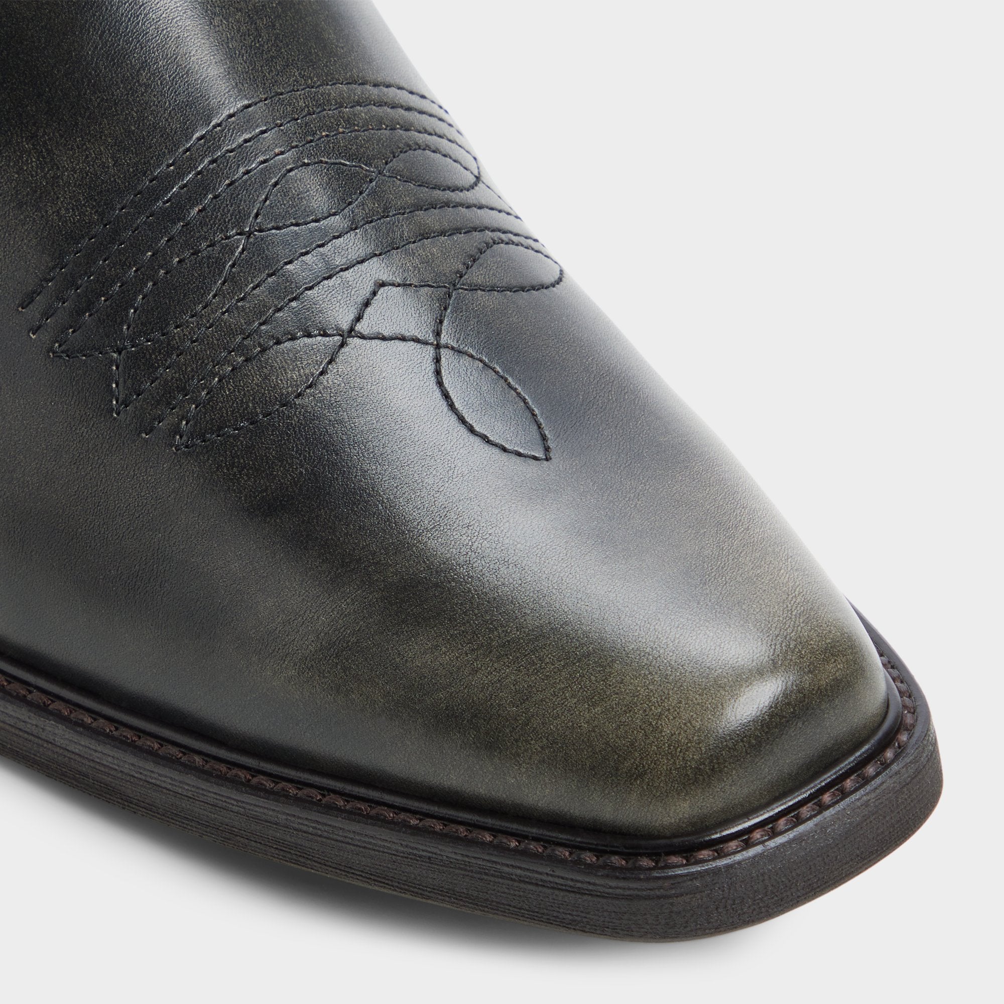 ALDO Wally bottes western noires délavées