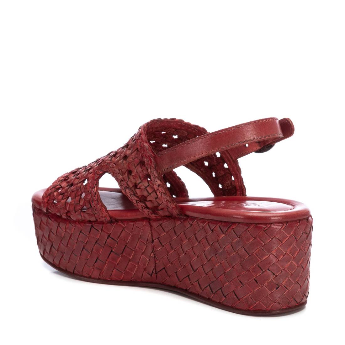 Carmela 16163605 sandale compensée cuir rouge