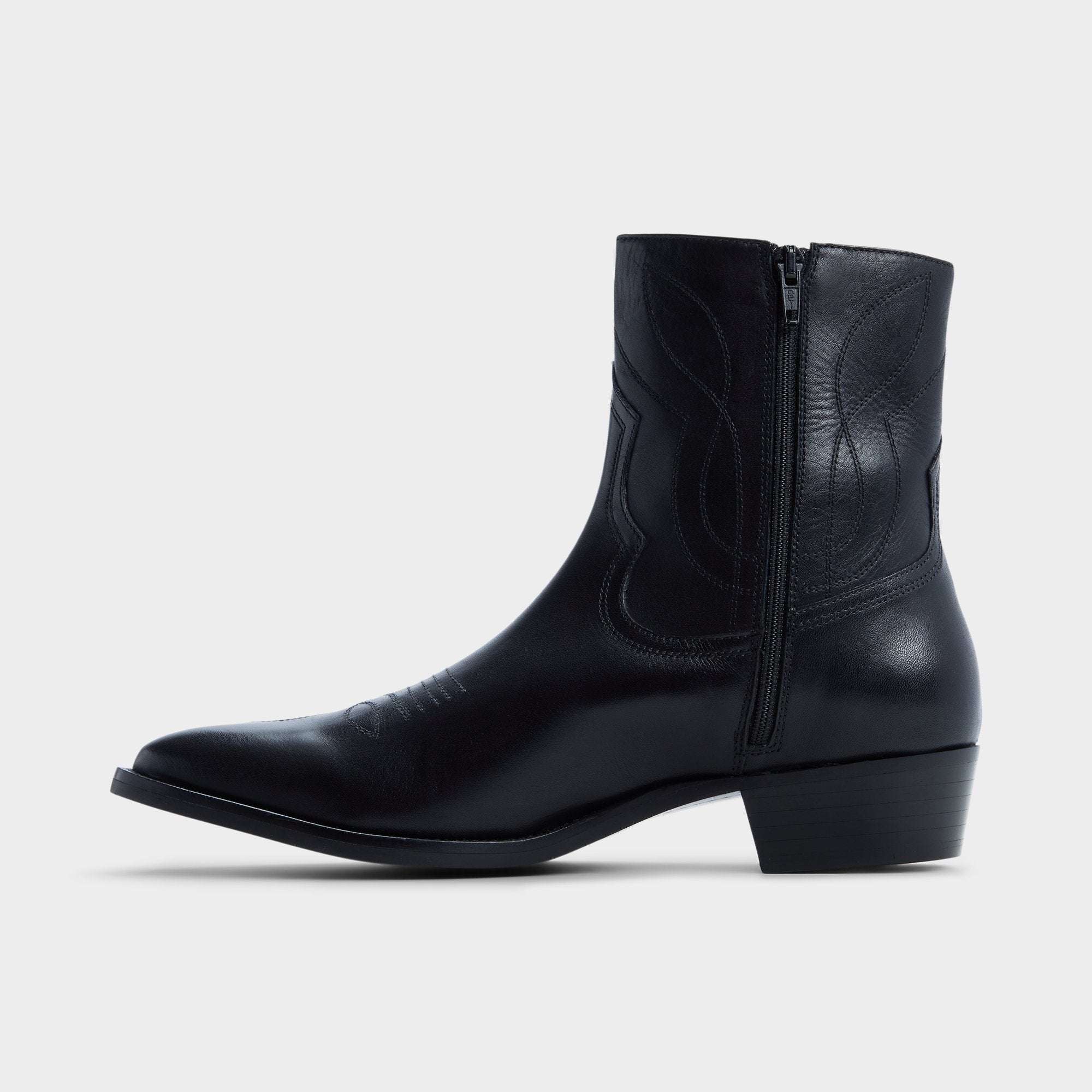 ALDO Arvin bottes mi-mollet cuir noir