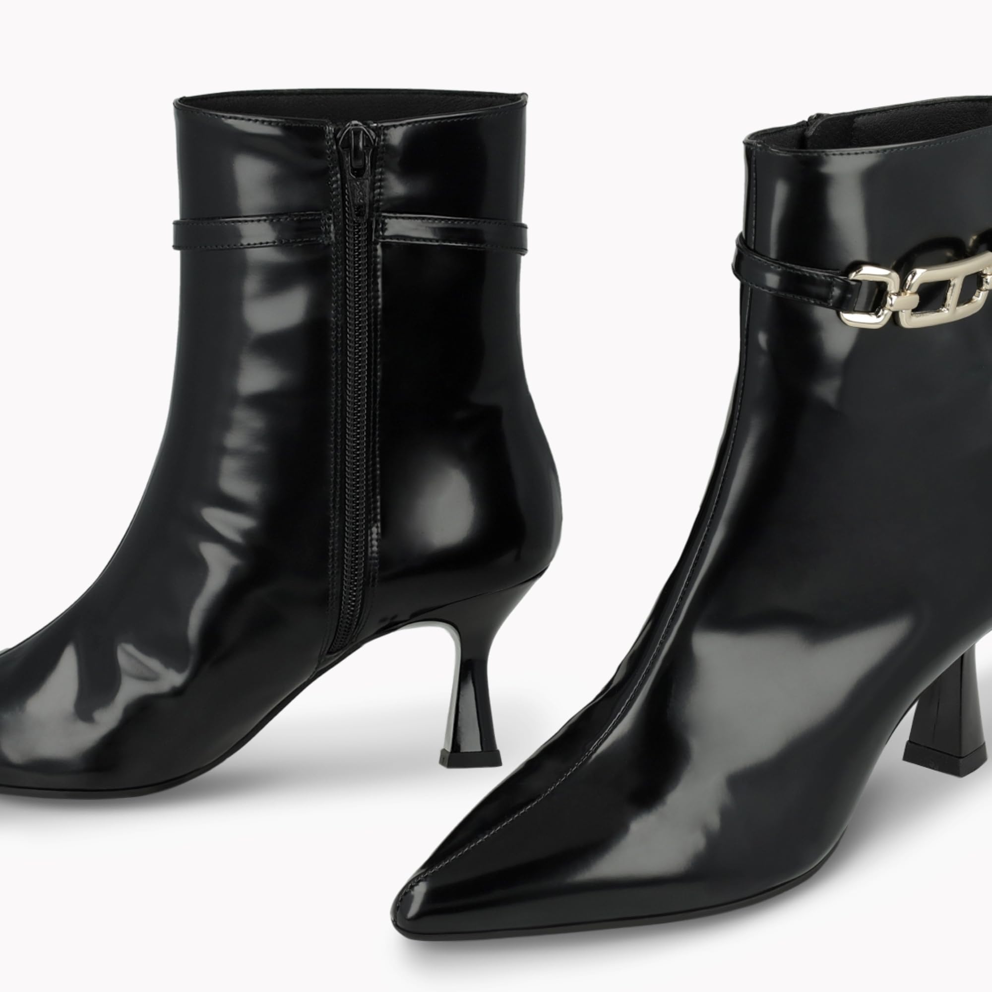 LODI GOMINOLA-P bottines noires cuir femme