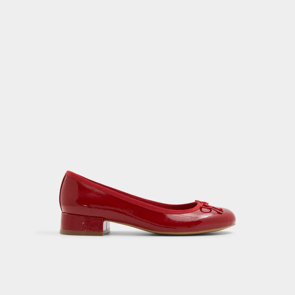 Aldo Aliette Escarpins Vernis Rouges Petit Talon Bloc