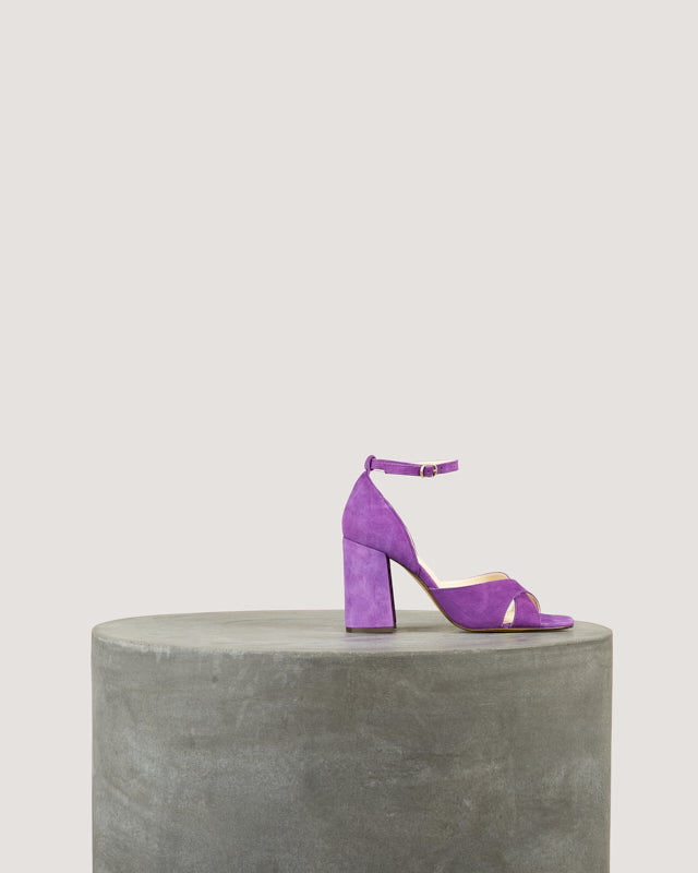 Tila March Gabrielle sandale daim Violet talon 8 cm