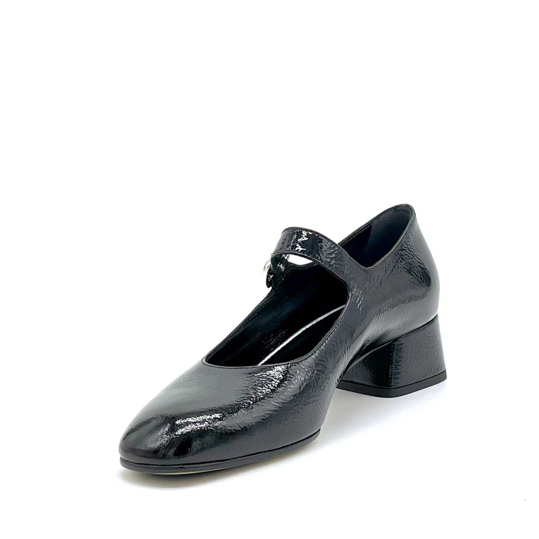 ELATA 55527 mary jane vernis noir talon 3,5 cm