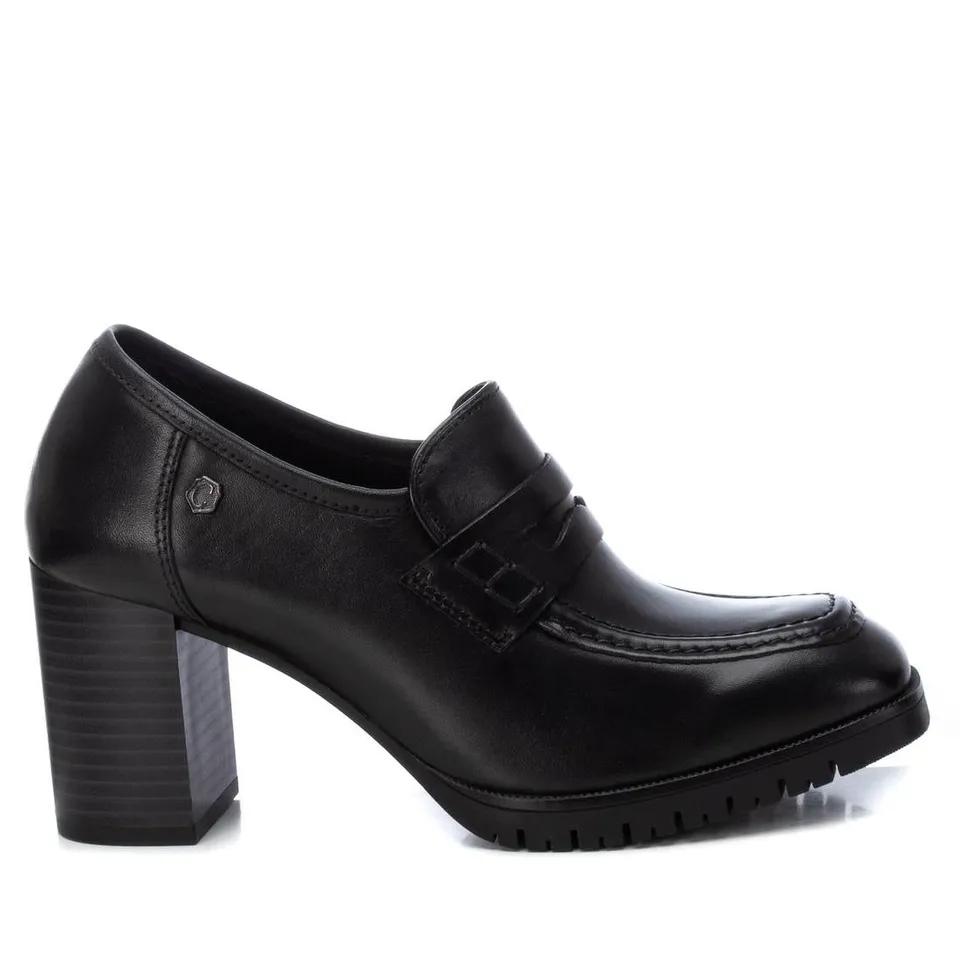 Carmela 16180401 mocassin noir cuir talon 8 cm