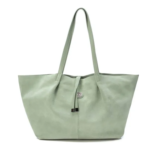 Carmela 18603201 sac femme cuir vert épaule