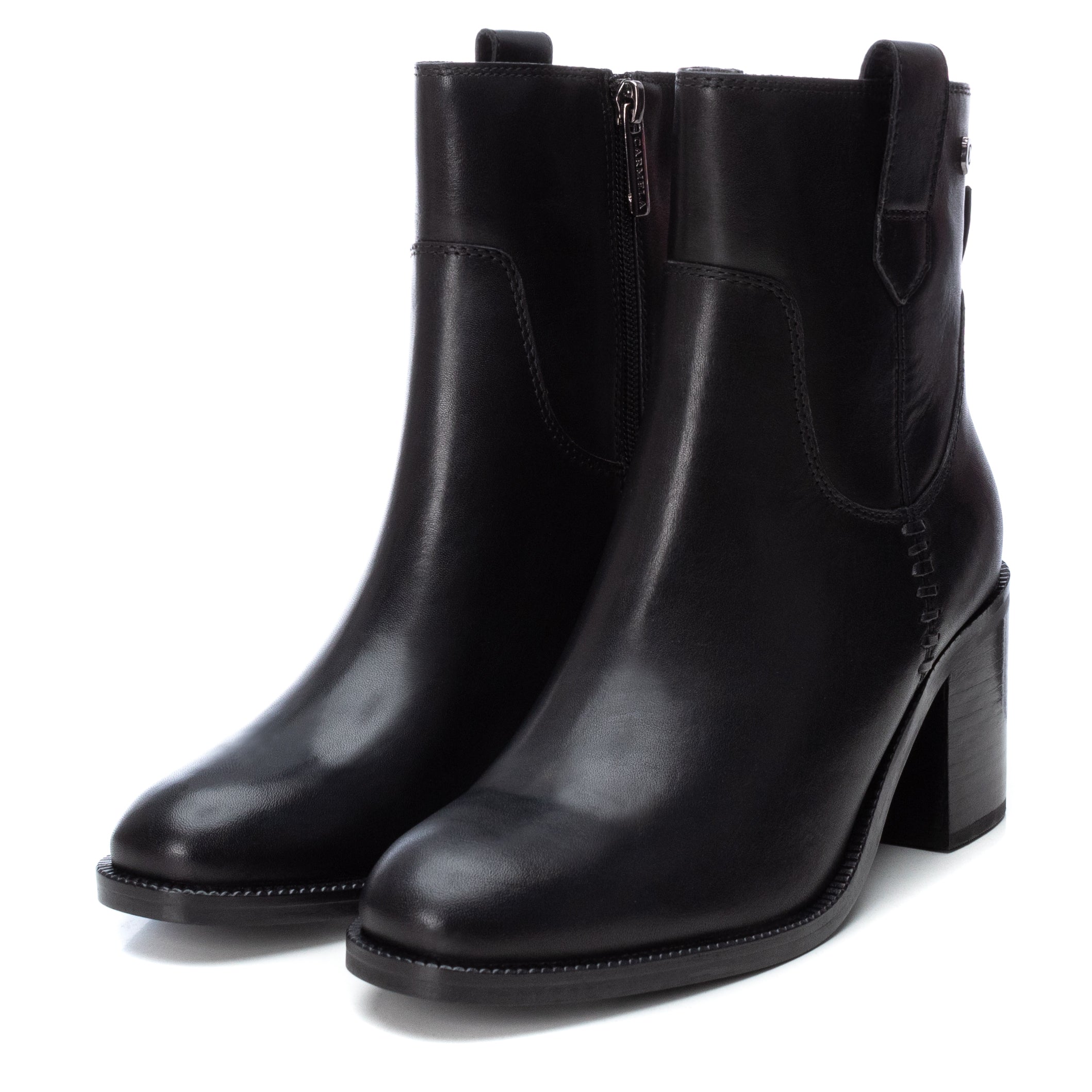 Carmela 16005802 bottine cuir noir talon 7 cm