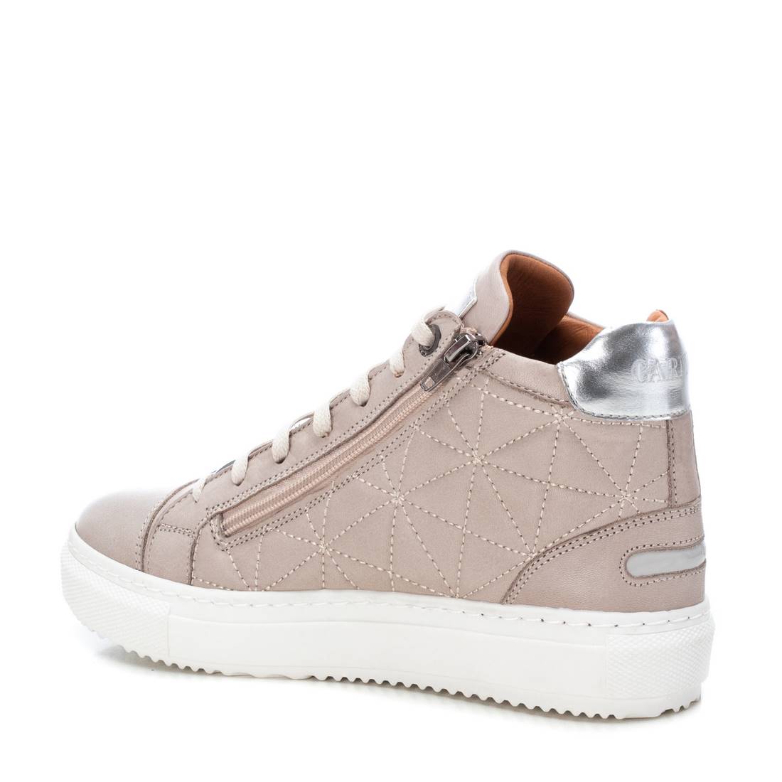 Carmela 16027402 baskets montantes cuir blanc zip
